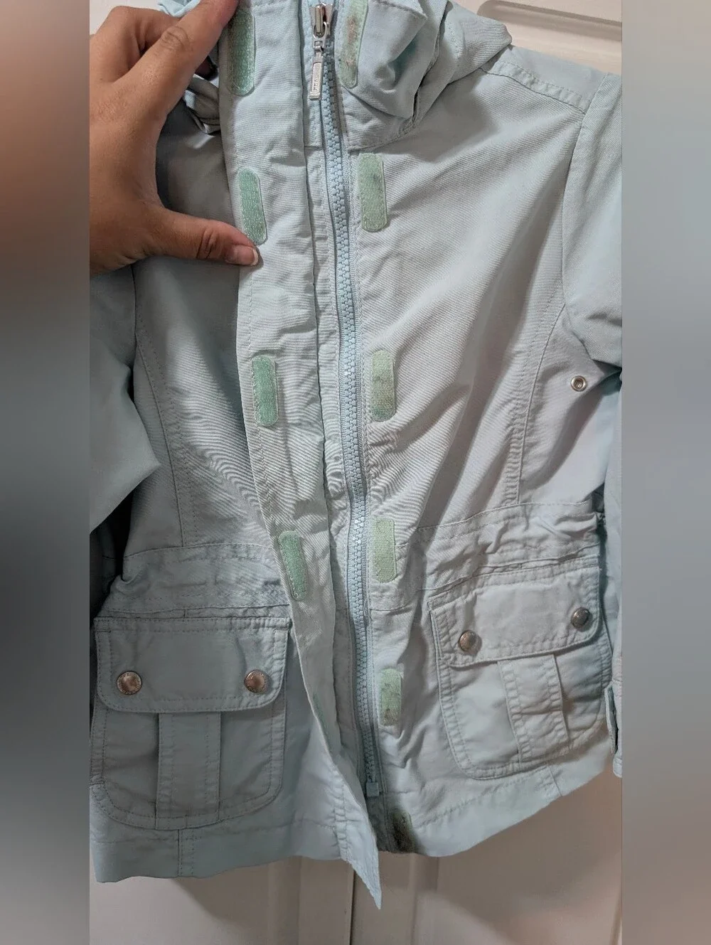 Lands' End Light Blue Utility Jacket